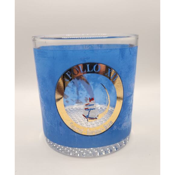 Vintage NASA Apollo Glasses Complete Collection – Set of 10 Blue/Gold Tumblers - Picture 6 of 16